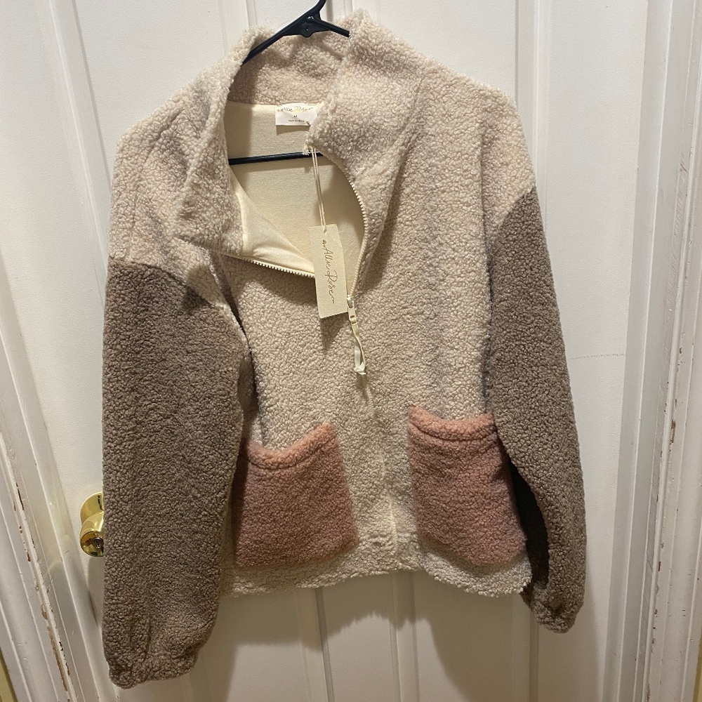 Warm teddy bear jacket brand new